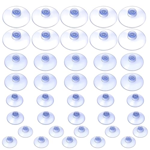 HASTHIP® 40pcs Suction Cups,Suction Cup Hooks,Sink Caddy Suction Cup, Sponge Holder Suction,Replacement Suction Cup Hooks for Shower Kitchen Christmas Decoration Window Glass-4size HASTHIP® 40pcs Suction Cups,Suction Cup Hooks,Sink Caddy Suction Cup, Sponge Holder Suction,Replacement Suction Cup Hooks for Shower Kitchen Christmas Decoration Window Glass-4size